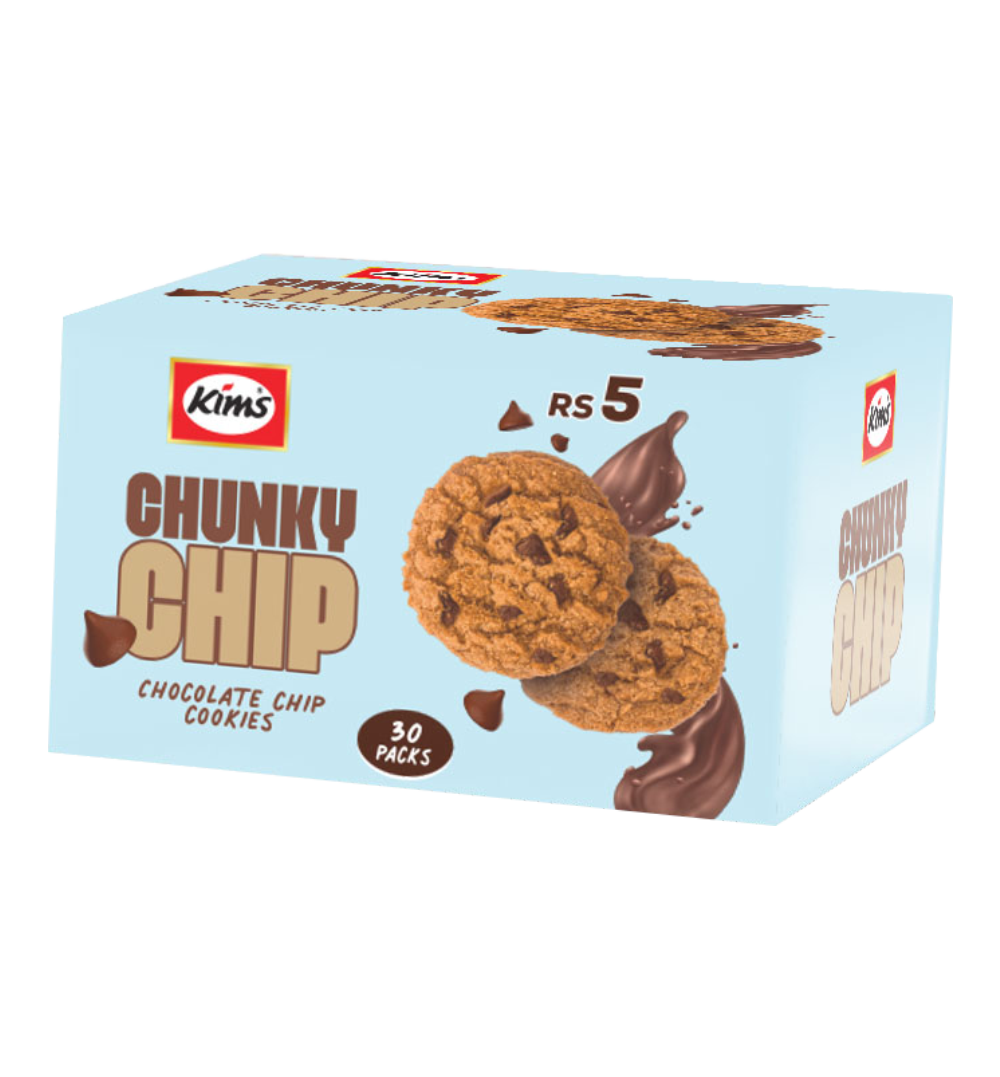 Kims Chunky Chip Biscuit 30 Pack