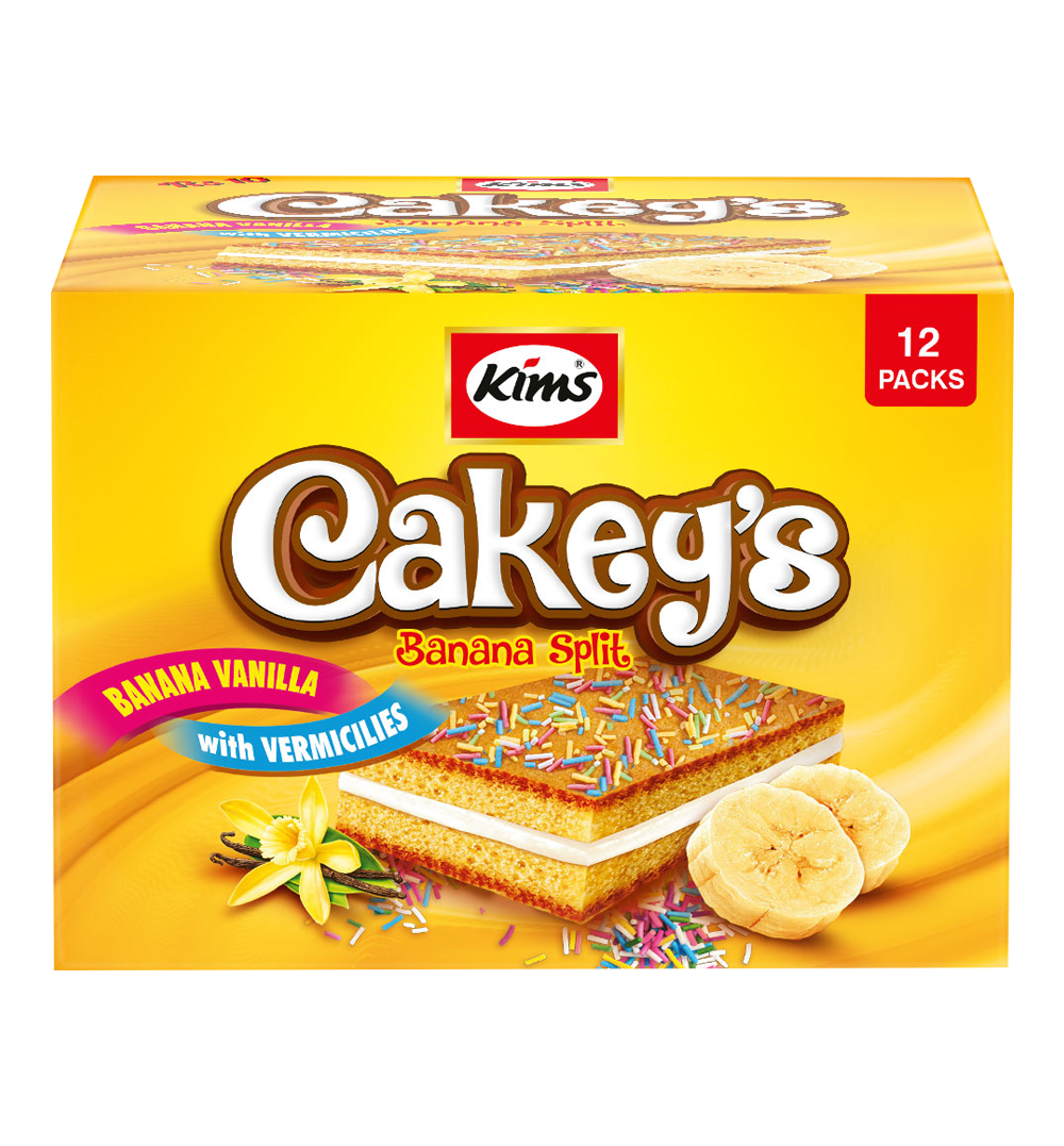 Cakey’s Banana Split Cake Banana & Vanilla