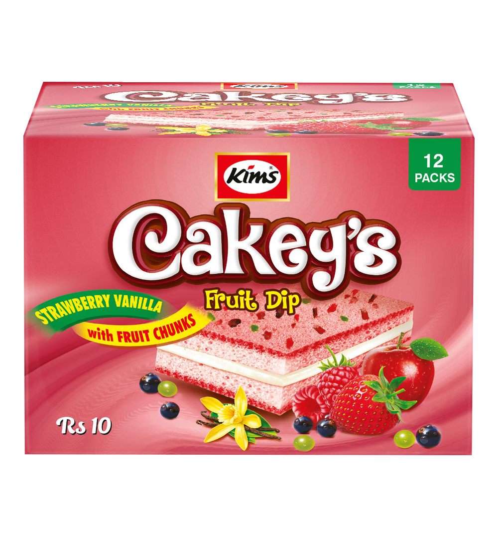 Cakey’s Fruit Dip Cake Strawberry & Vanilla