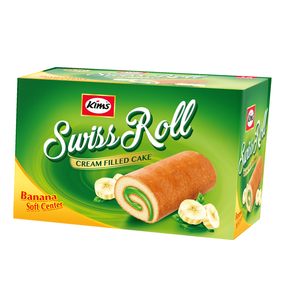 Swiss Roll Cake Banana